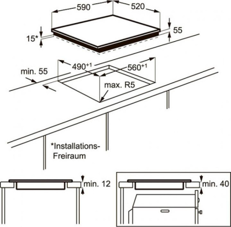 Варочная поверхность Zanussi ZEM 56740 BB