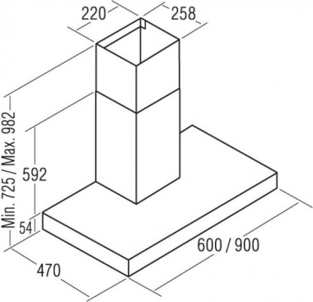 Кухонная вытяжка Cata Midas 900XGWH