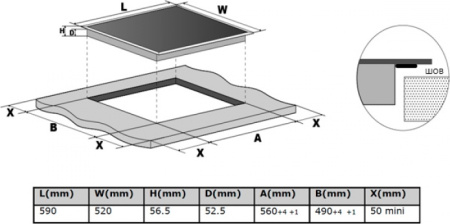 Варочная поверхность Midea MCH 64767 SX