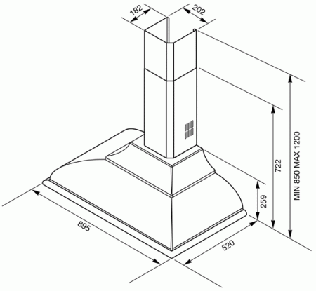 Кухонная вытяжка Smeg KC19P