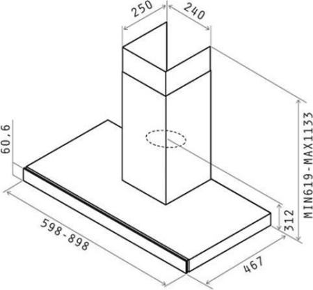 Кухонная вытяжка Elica JOY Blix/A/60