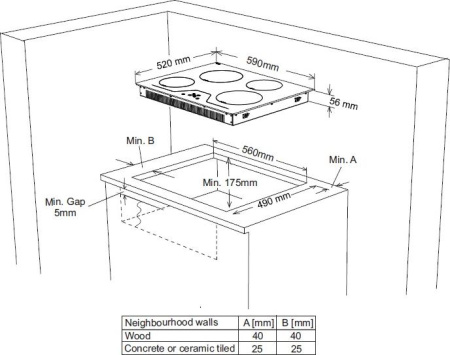 Варочная поверхность Vestfrost VFIND60HM