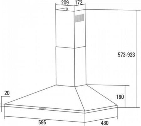 Кухонная вытяжка Cata V-6000 WH