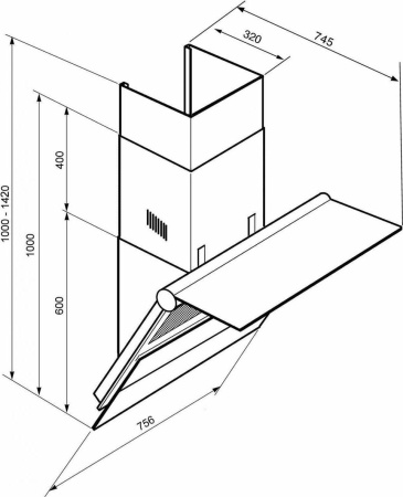 Кухонная вытяжка Smeg KTS75SCE2