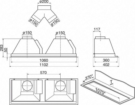 Кухонная вытяжка Miele DA 2210