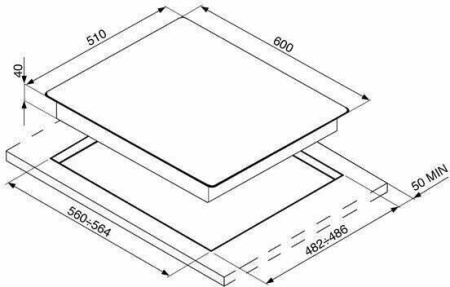 Варочная поверхность Smeg PV164N