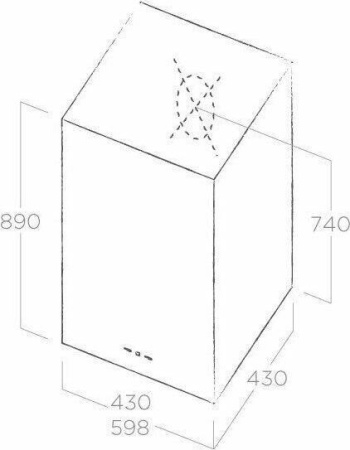 Кухонная вытяжка Elica Kuadra IX/A/43