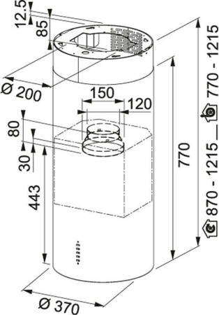 Кухонная вытяжка Franke FTU Plus 3707 I WH