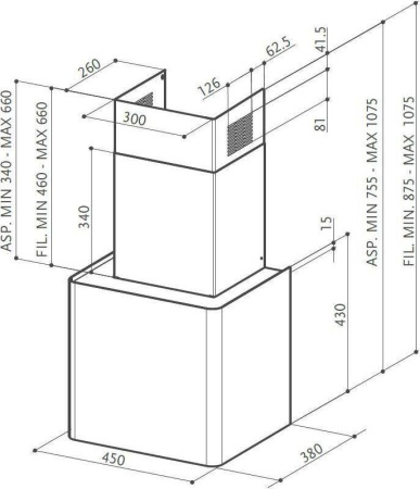 Кухонная вытяжка Faber Lithos EG6 WH A45