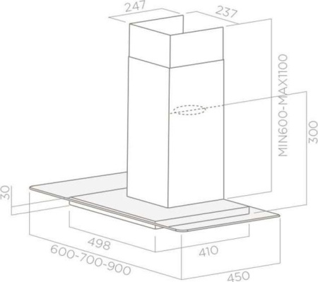 Кухонная вытяжка Elica Flat Glass Plus IX/A/60