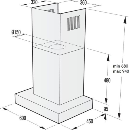 Кухонная вытяжка Gorenje WHT 68AINI