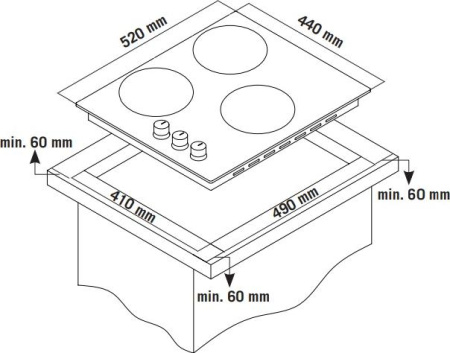 Варочная поверхность Zigmund & Shtain GN 238.451 S