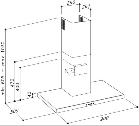 Кухонная вытяжка Sirius SLTC 92