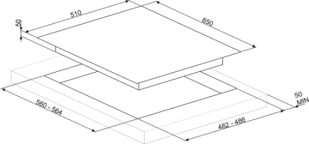 Варочная поверхность Smeg PV364LCN