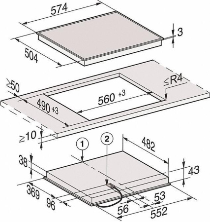 Варочная поверхность Miele KM 6520 FR