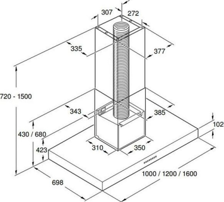 Кухонная вытяжка Gaggenau AI 442100
