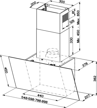 Кухонная вытяжка Faber Daisy EG6 WH A55