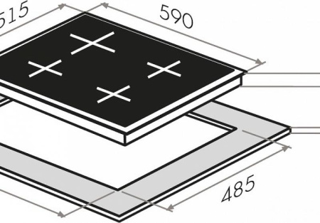Варочная поверхность Maunfeld EGHS.64.3ES