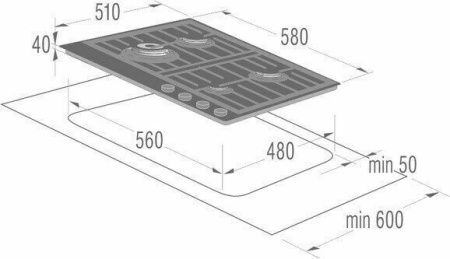 Варочная поверхность Gorenje GT 6 SY2W