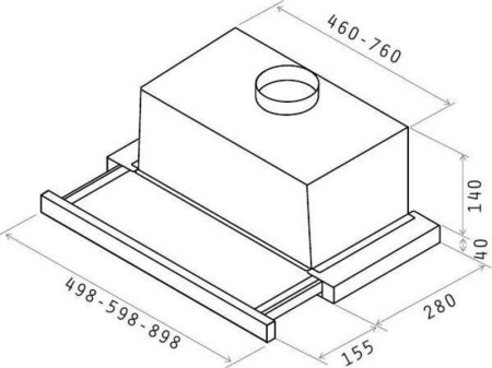 Кухонная вытяжка Elica Elite 14 LUX Grix/A/60