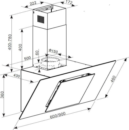 Кухонная вытяжка Zigmund & Shtain K 134.6 B