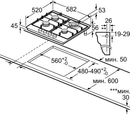 Варочная поверхность Bosch PGH 6B2O93R