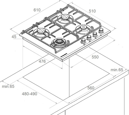 Варочная поверхность Kuppersberg FS 601 C
