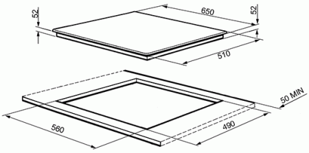 Варочная поверхность Smeg SIM571B