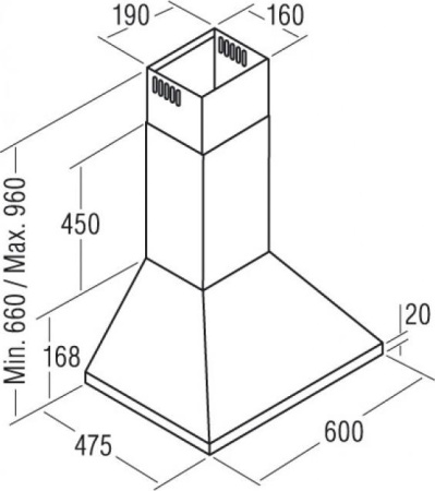 Кухонная вытяжка Cata V 600
