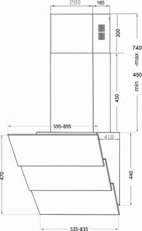 Кухонная вытяжка Kuppersberg F 925 W