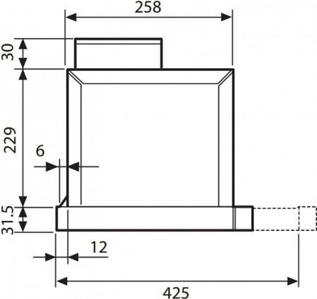 Кухонная вытяжка Korting KHP 6771 GW