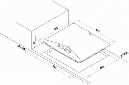 Варочная поверхность Zigmund & Shtain GN 03.61 M