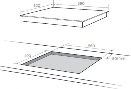 Варочная поверхность Midea MCH 64464 X