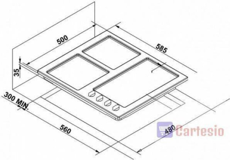 Варочная поверхность Korting HG 630 CTSN