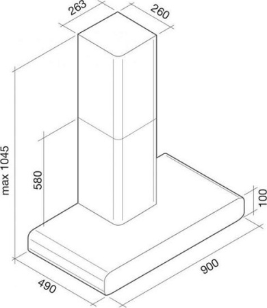 Кухонная вытяжка Falmec Imago 90 800 ECP