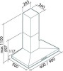 Кухонная вытяжка Falmec Mizar Parete 60 IX 600