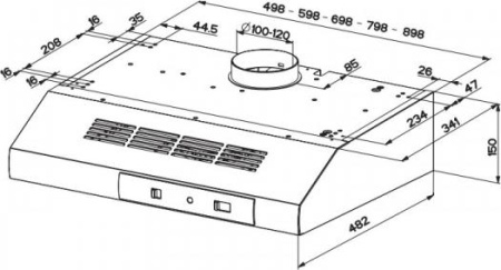 Кухонная вытяжка Faber 741 X A 60 PB