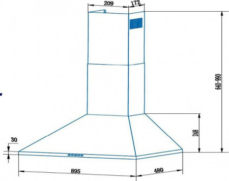 Кухонная вытяжка Cata V-9000 X