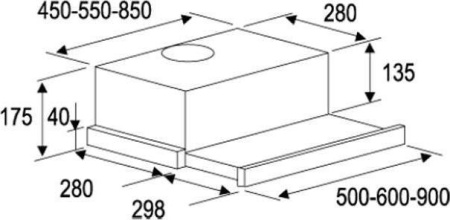 Кухонная вытяжка Kuppersberg Slimlux II 90 XG