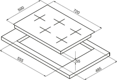 Варочная поверхность Korting HG 765 CTX
