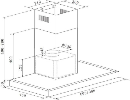 Кухонная вытяжка Zigmund & Shtain K 135.6 B