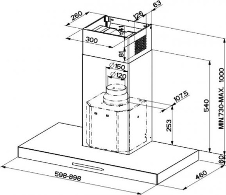 Кухонная вытяжка Faber Stilo/SP X A60