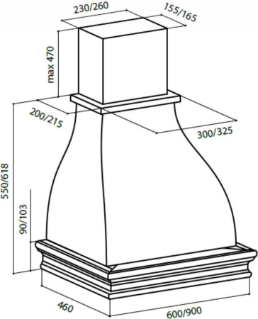 Кухонная вытяжка LEX Torino 600