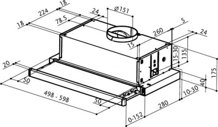 Кухонная вытяжка Faber Flexa Glass M6 W A60
