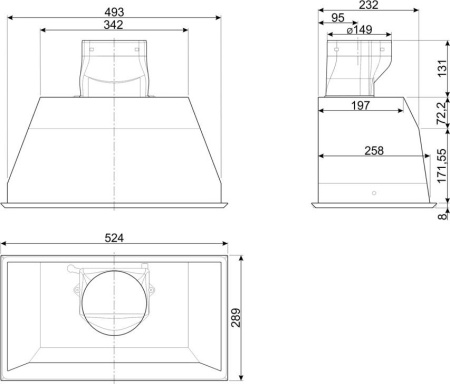 Кухонная вытяжка Smeg Kseg5XSA