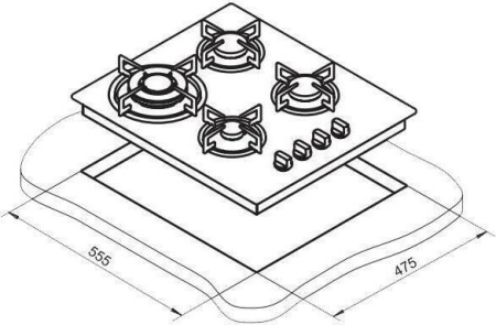 Варочная поверхность Darina 1T18 BGM 341 11 At