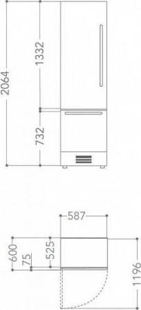 Холодильник KitchenAid KCZWX 20600R