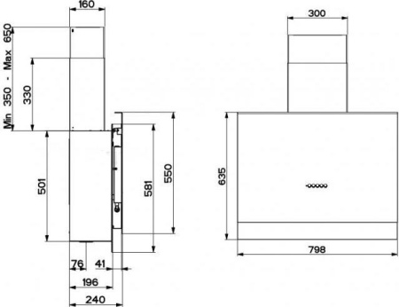 Кухонная вытяжка Faber Talika DGC A80
