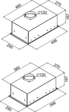 Кухонная вытяжка Konigin Inbox Plus 50