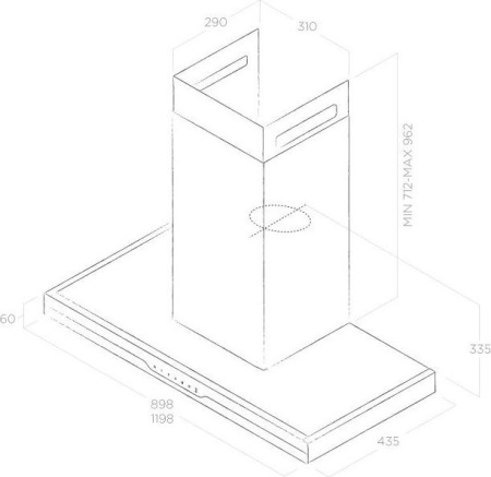 Кухонная вытяжка Elica Meteorite IX/A/90